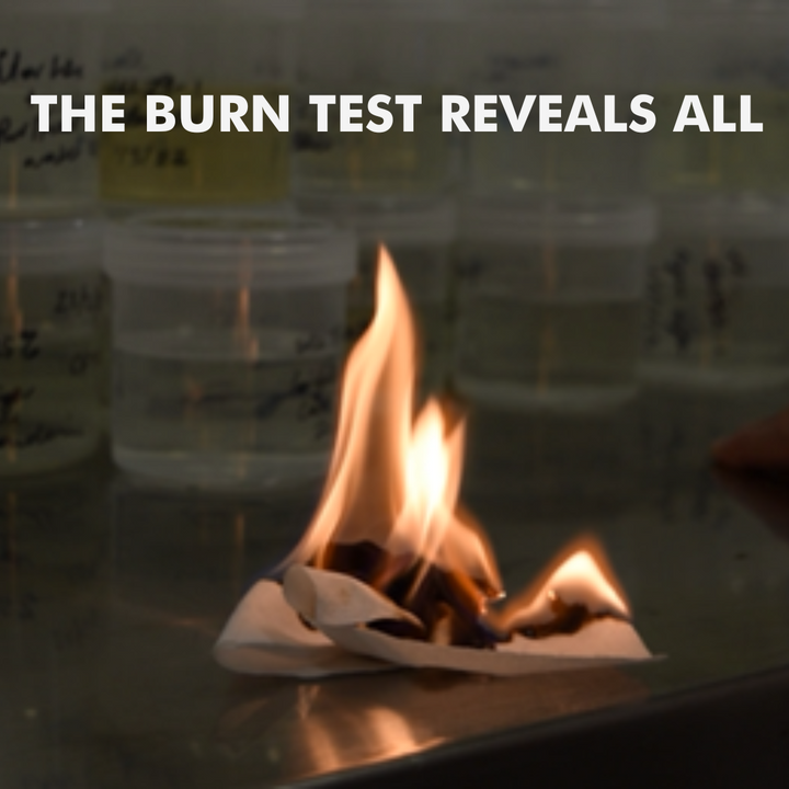 The burn test reveals all