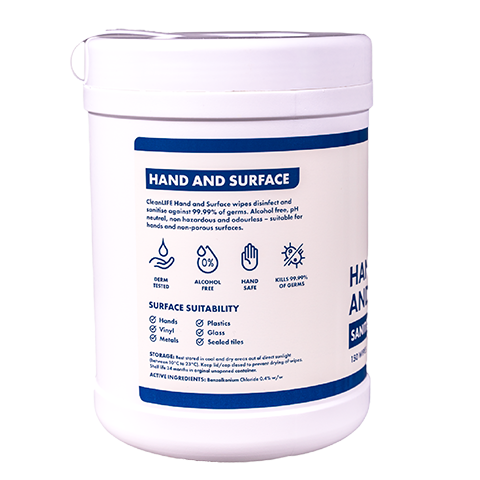 Hand and Surface Wipes | 150 Wipes