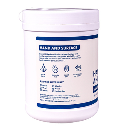 Hand and Surface Wipes | 150 Wipes