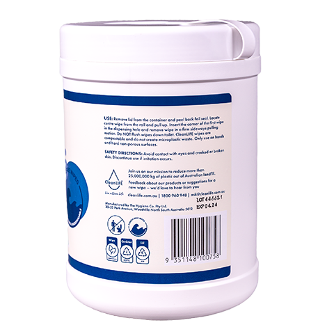 Hand and Surface Wipes Canister