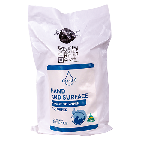 Hand and Surface Wipes Refill | 150 Wipes
