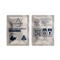 Hand and Surface Wipe Sachets