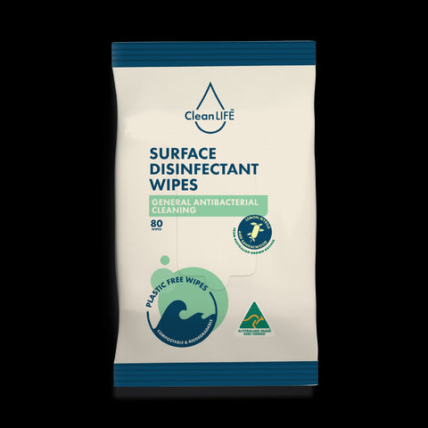 CleanLIFE | Surface disinfectant wipes 80 wipes