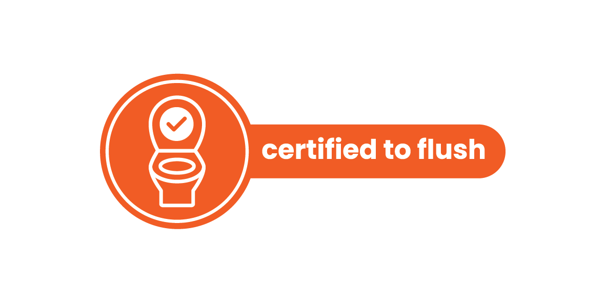 Orange Certified to flush