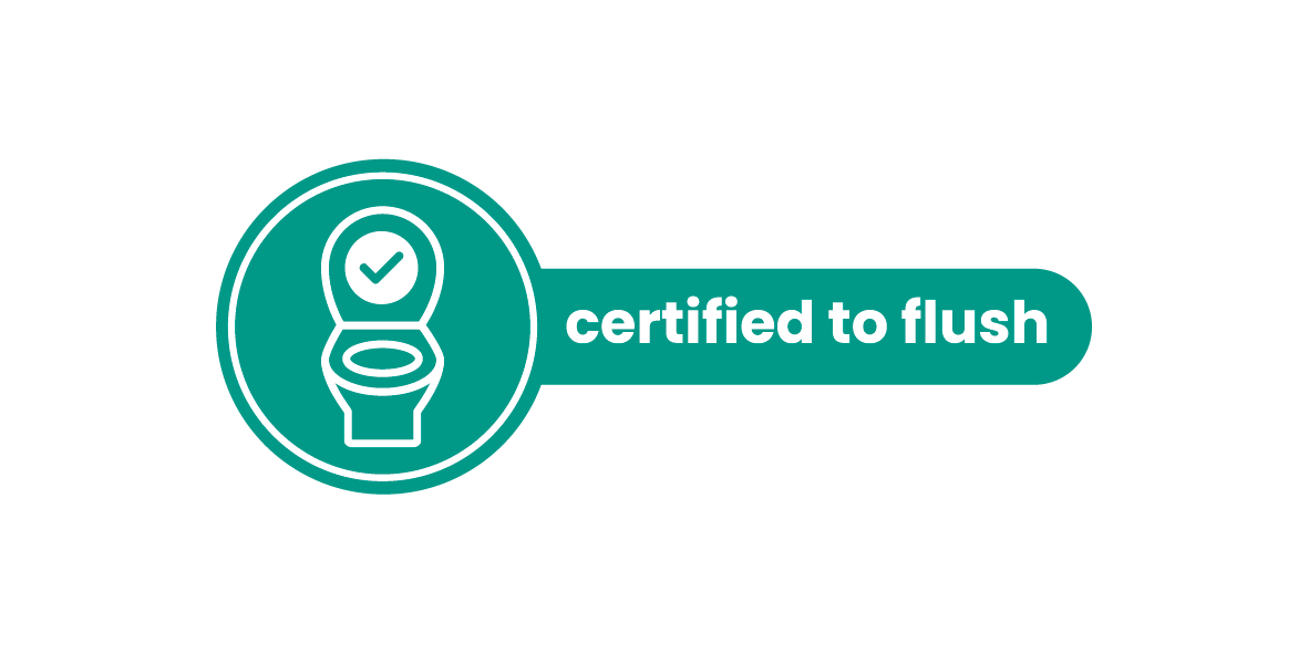 Teal Certified to flush